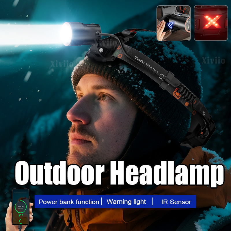 Headlamp Tactical Bright - Rechargeable Ultra Bright Headlamp 10000000LM High