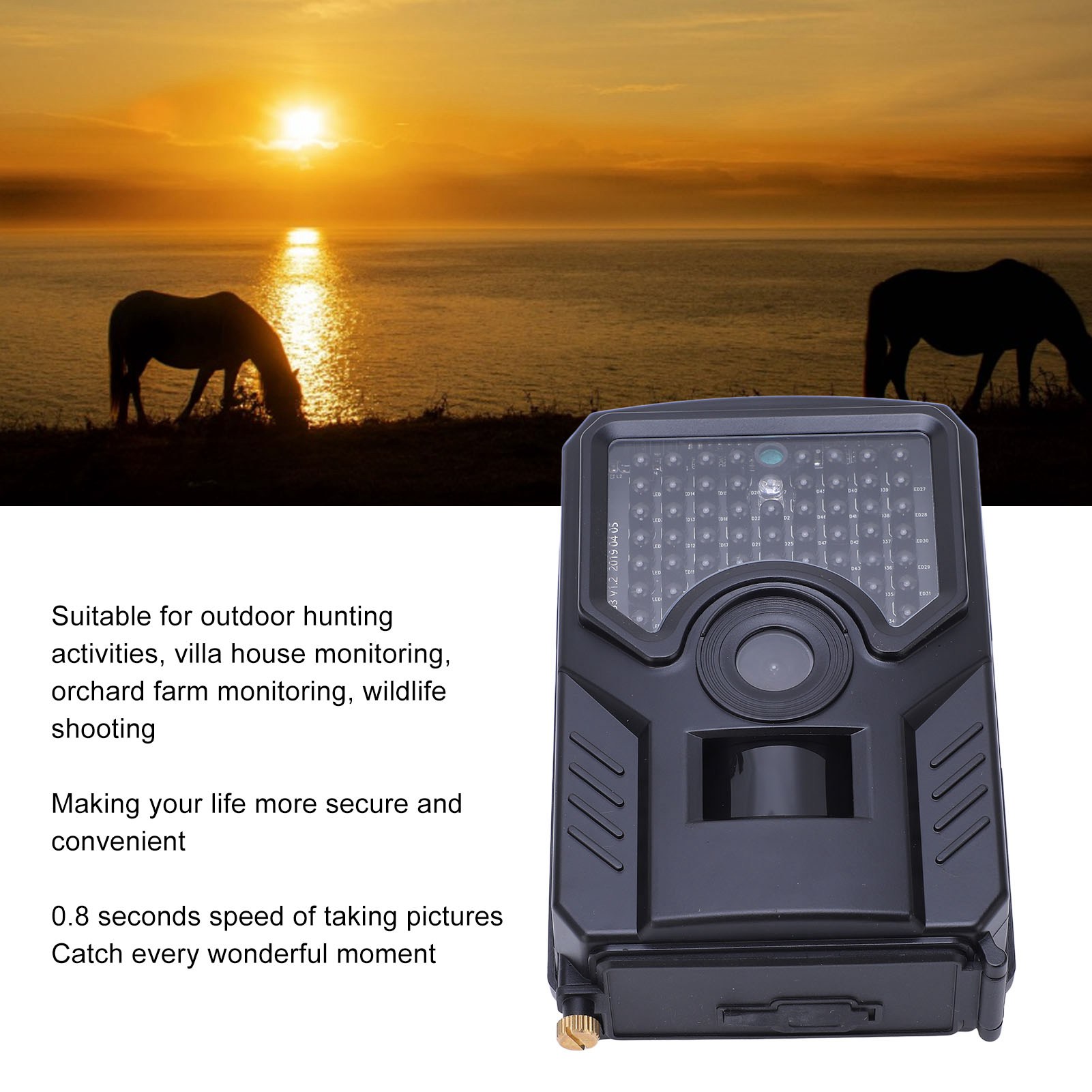 Trail Camera Infrared - Infrared Hunting Camera Trail Camera 12MP