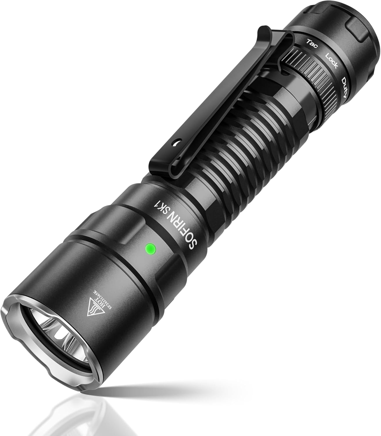 Tactical Flashlight Rechargeable - Tactical Long Throw Flashlight, 1571ft Beam,