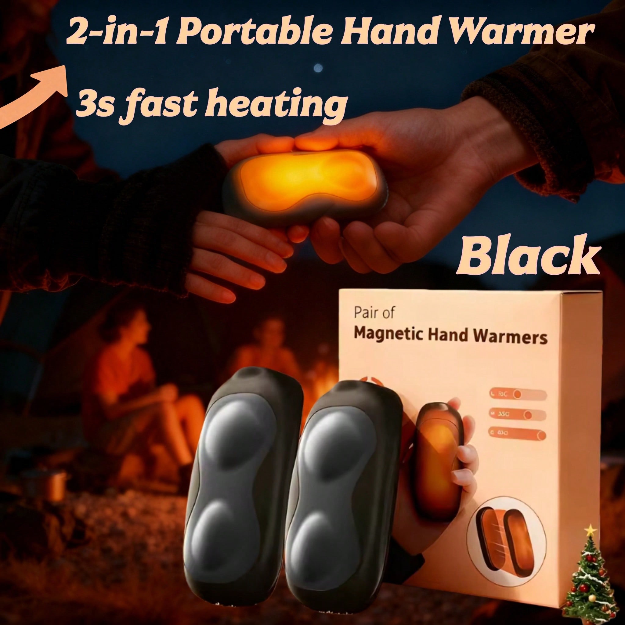 Outdoor Hunting Heater - Hand Warmers Rechargeable 2 Pack Electric