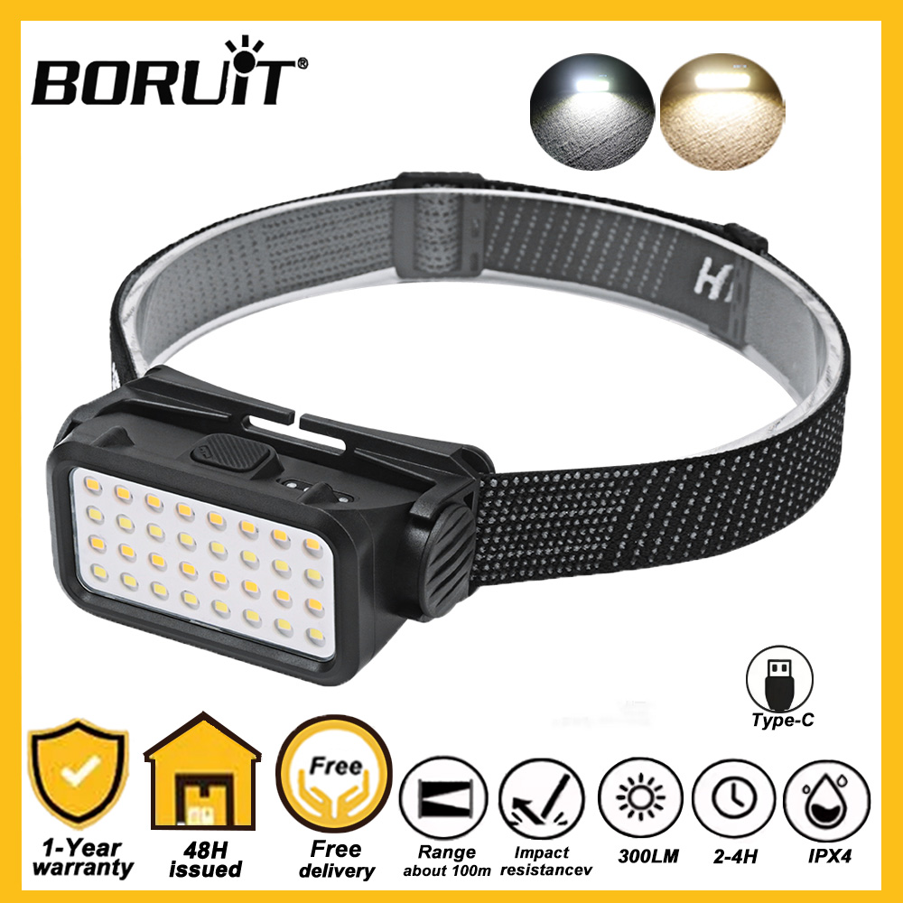 Outdoor Hunting Bike - BORUiT K351 USB Rechargeable LED Headlamp