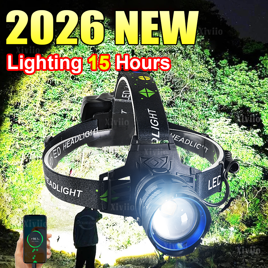 Headlamp Tactical Bright - High Power LED Headlamp USB Rechargeable