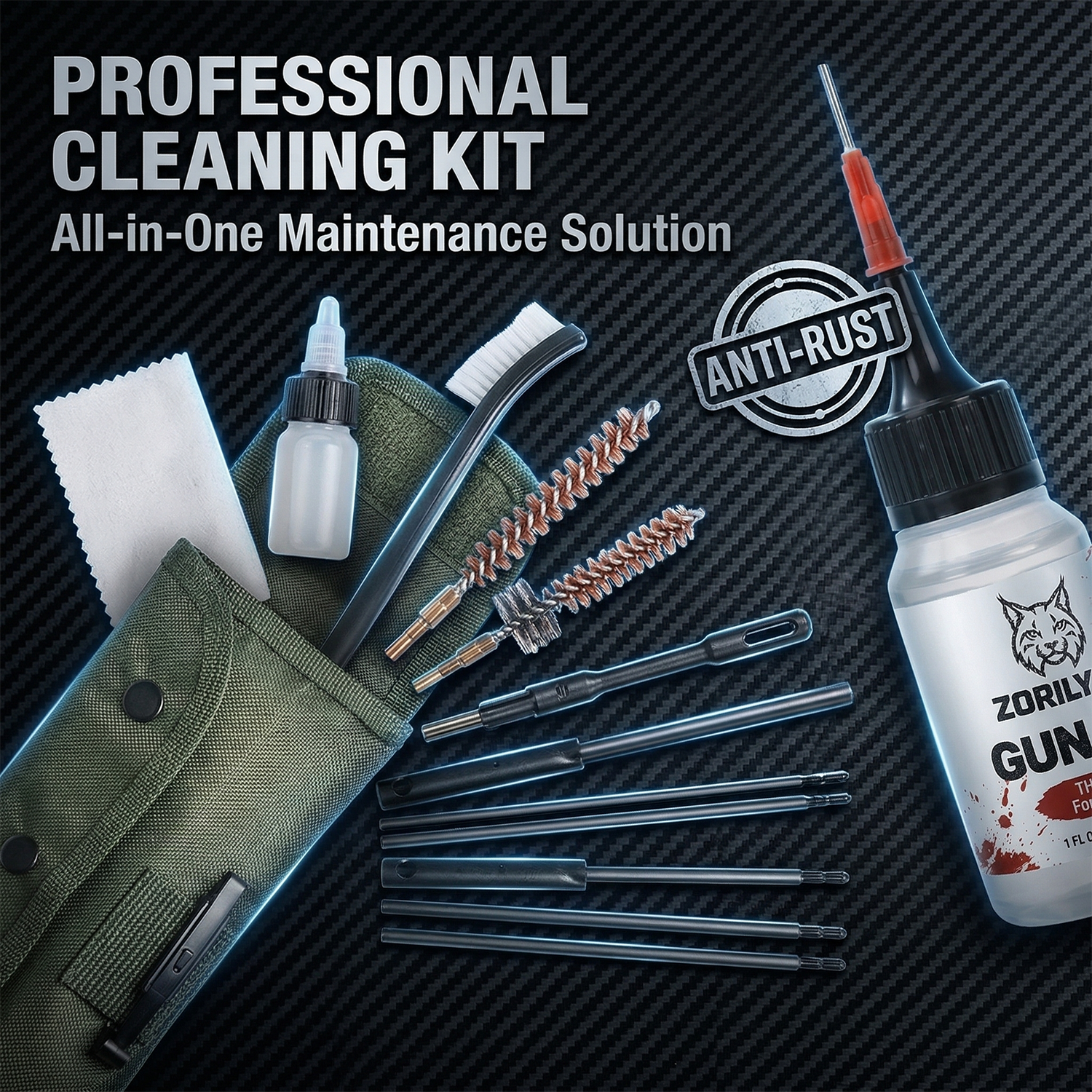 Tactical Gun Cleaning Kit 1oz  - مراجعة Gun Cleaning Rod وسعره