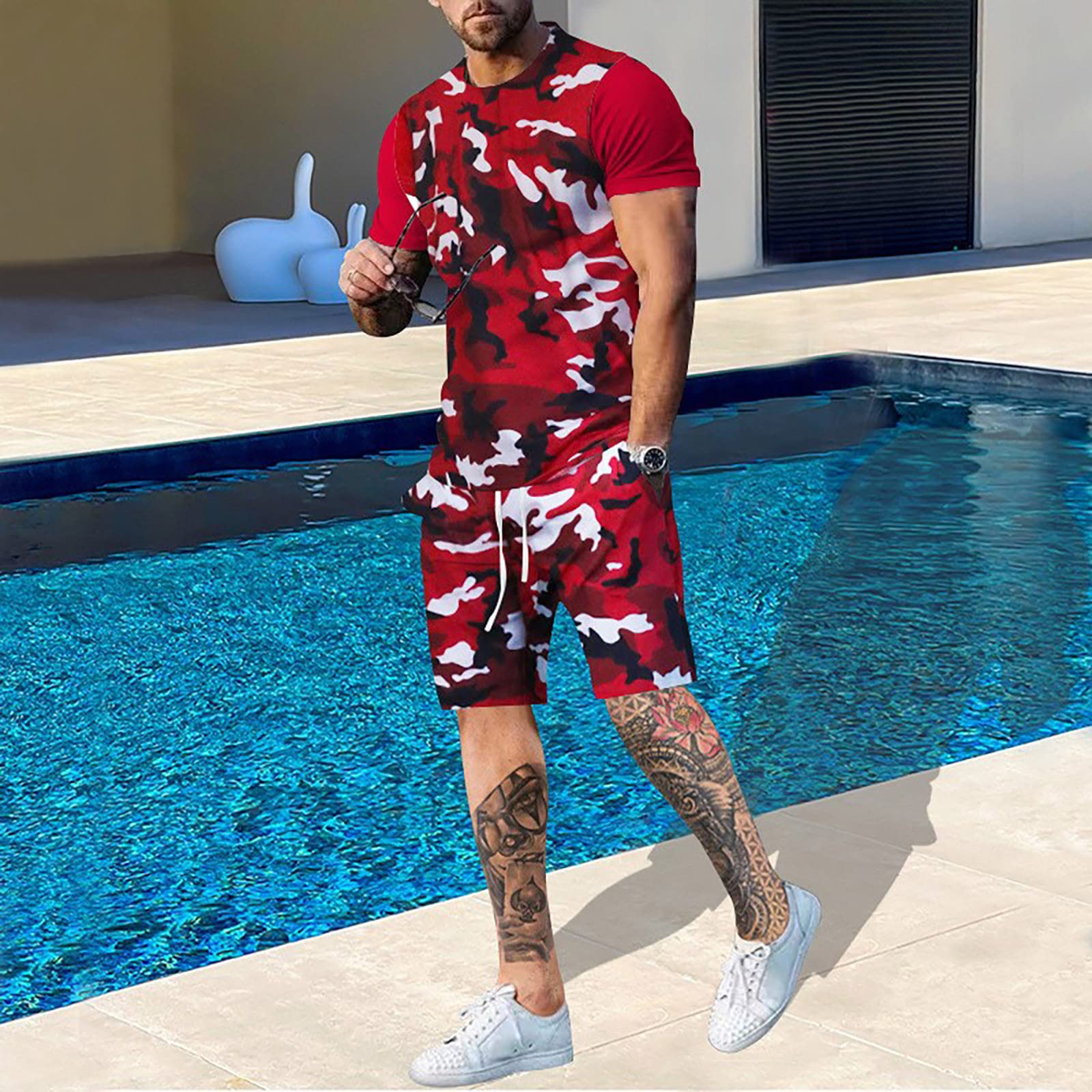 Summer Men Camouflage T shirt  - مراجعة Outdoor Hunting Outfit وسعره