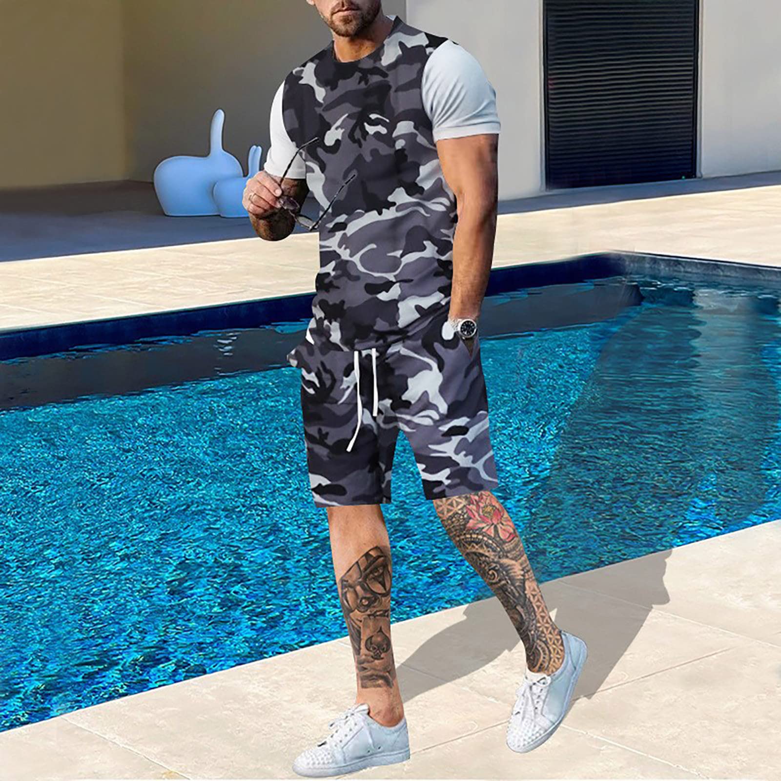 Summer Men Camouflage T shirt  - مراجعة Outdoor Hunting Outfit وسعره