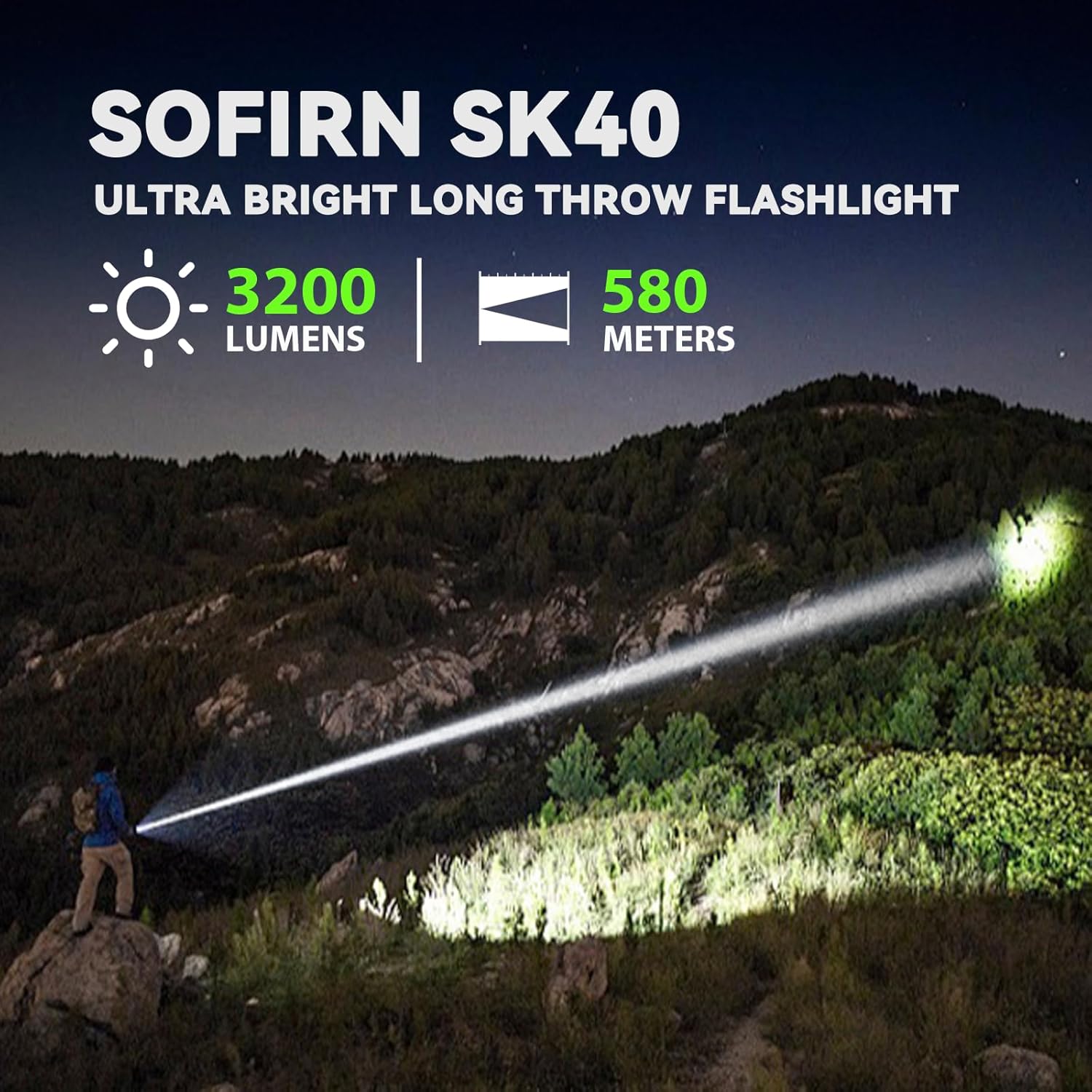 3200 Lumens Tactical Flashligh - مراجعة Tactical Flashlight Rechargeable وسعره