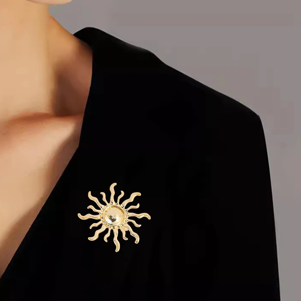 Sunburst Flower Alloy Brooch R - مراجعة Outdoor Hunting Outfit وسعره