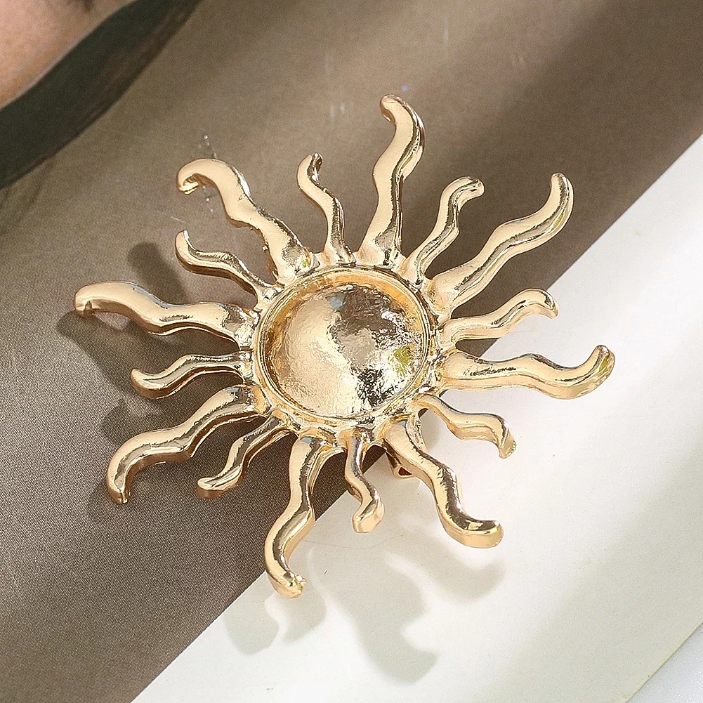 Sunburst Flower Alloy Brooch R - مراجعة Outdoor Hunting Outfit وسعره