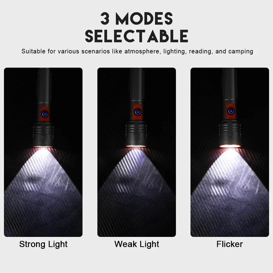 High Power LED Flashlight USB  - مراجعة Tactical Flashlight Rechargeable وسعره