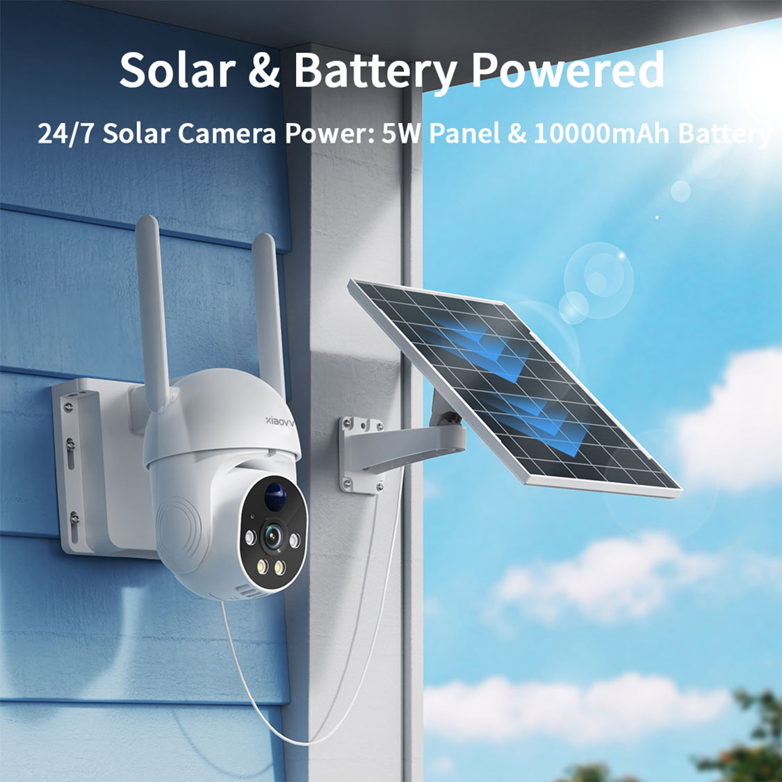 XIAOVV Solar camera wireless 4 - مراجعة Trail Camera Infrared وسعره