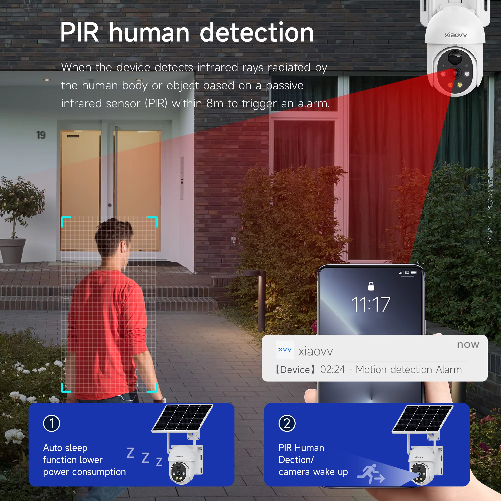 XIAOVV Solar camera wireless 4 - مراجعة Trail Camera Infrared وسعره