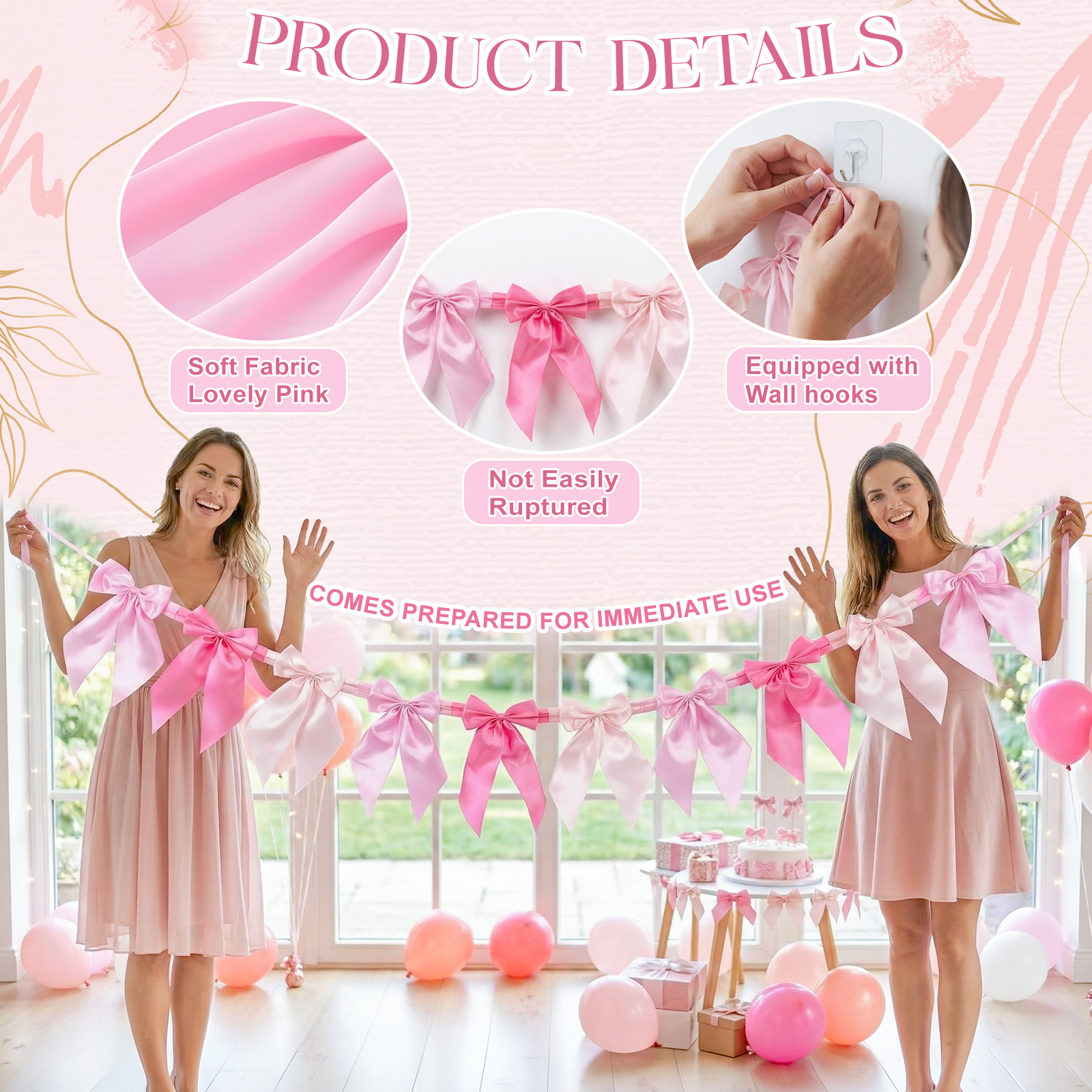 8FT 1 String of 10 Pcs Pink Bo - مراجعة Bow Stringer Tool وسعره