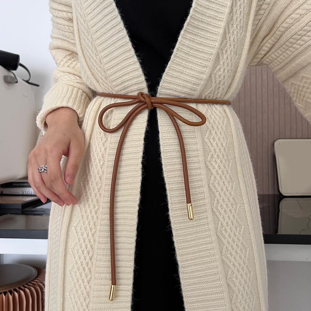 New Round Leather Thin Belt Wo - مراجعة Bow Stringer Tool وسعره
