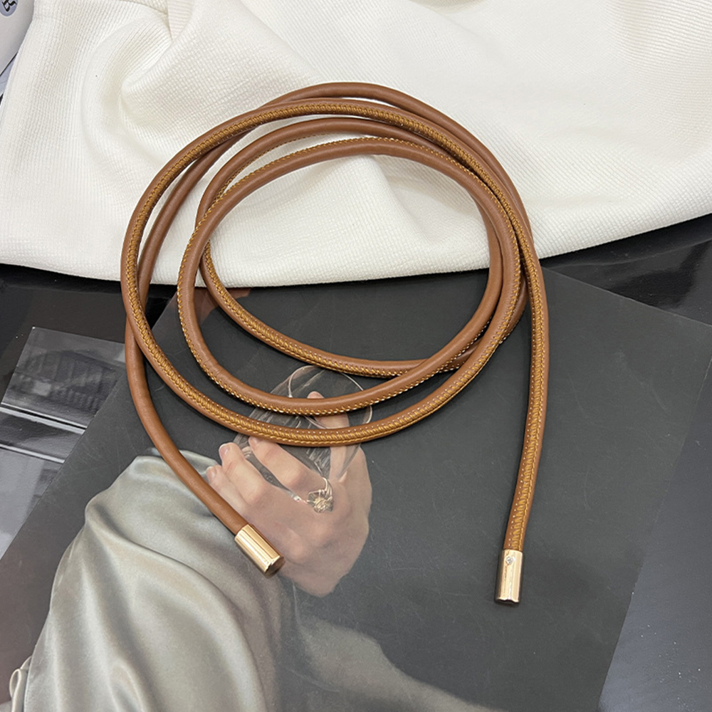 New Round Leather Thin Belt Wo - مراجعة Bow Stringer Tool وسعره