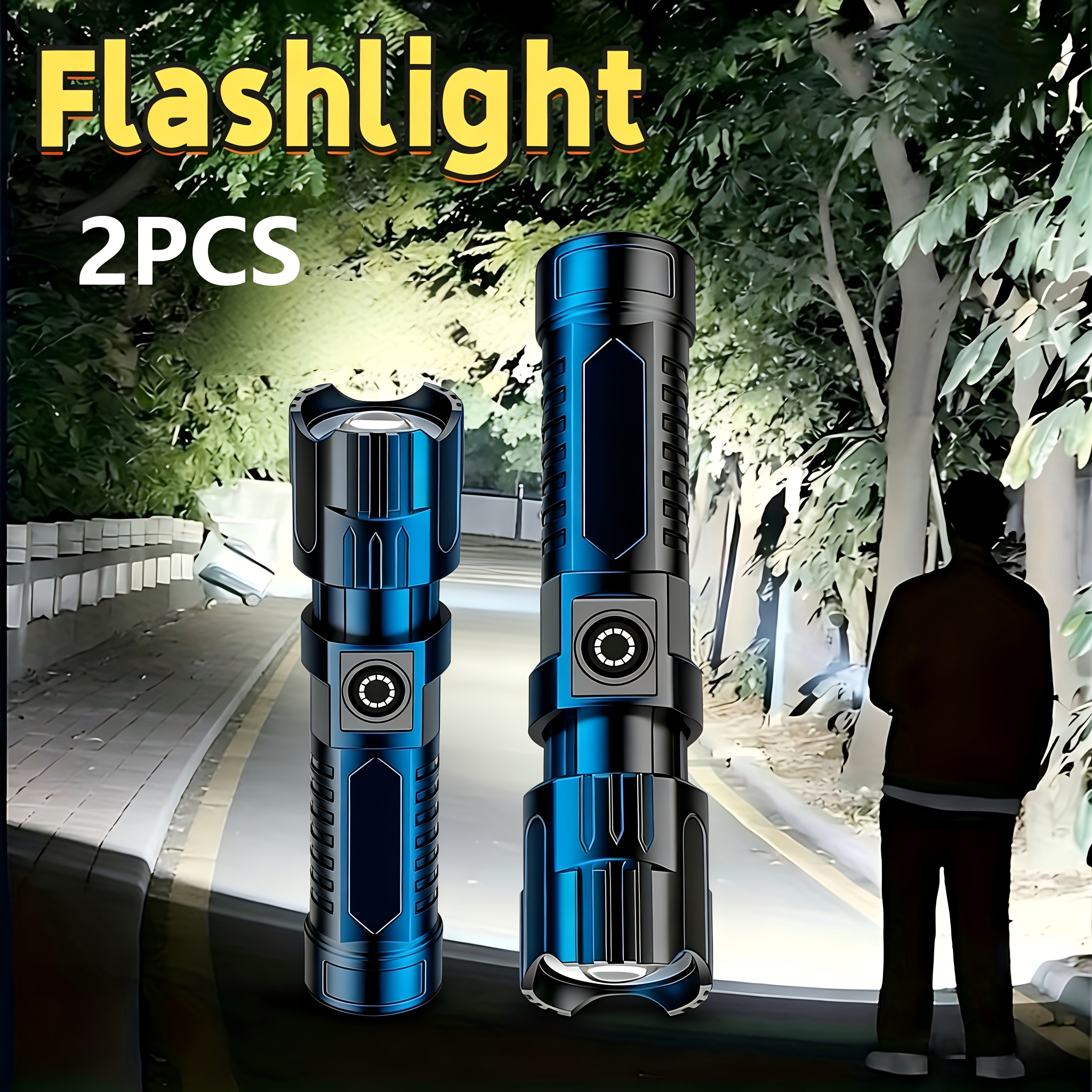 Tactical LED Flashlight 2000LM - مراجعة Tactical Flashlight Rechargeable وسعره