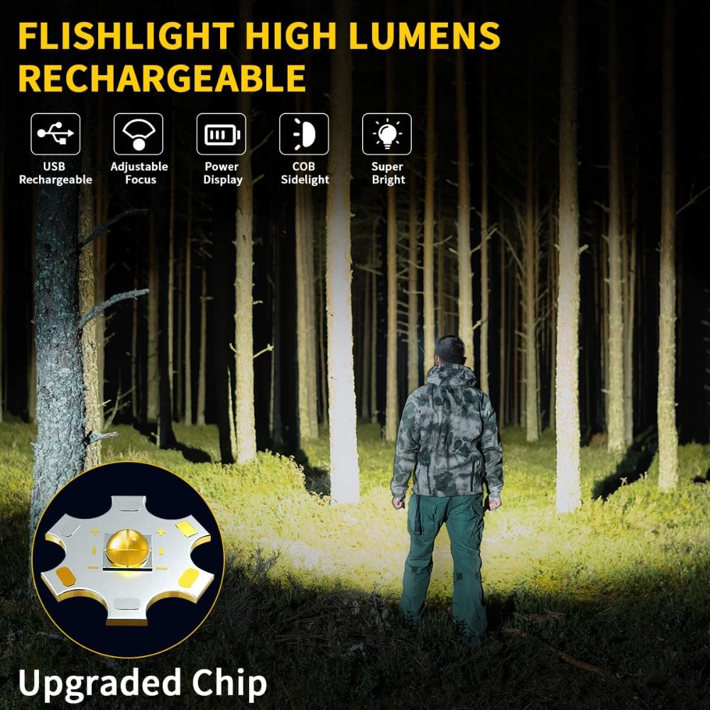 Rechargeable Flashlights High  - مراجعة Tactical Flashlight Rechargeable وسعره