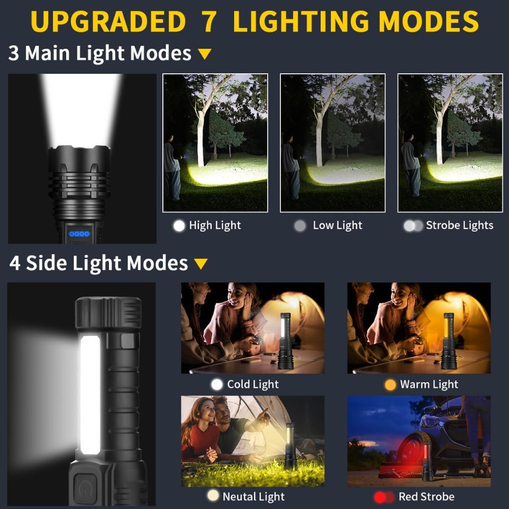 Rechargeable Flashlights High  - مراجعة Tactical Flashlight Rechargeable وسعره