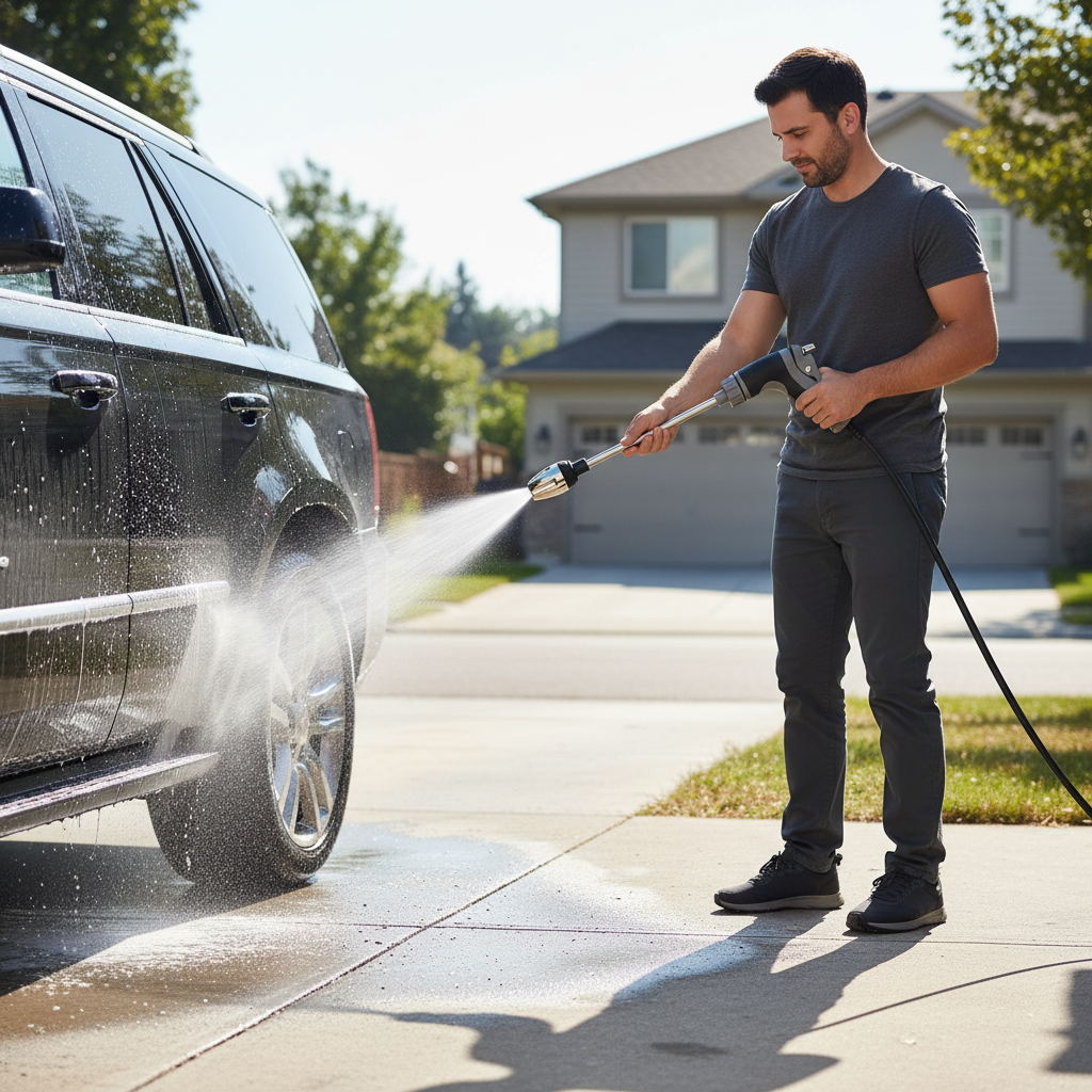 High Pressure Car Wash Water G - مراجعة Gun Cleaning Rod وسعره
