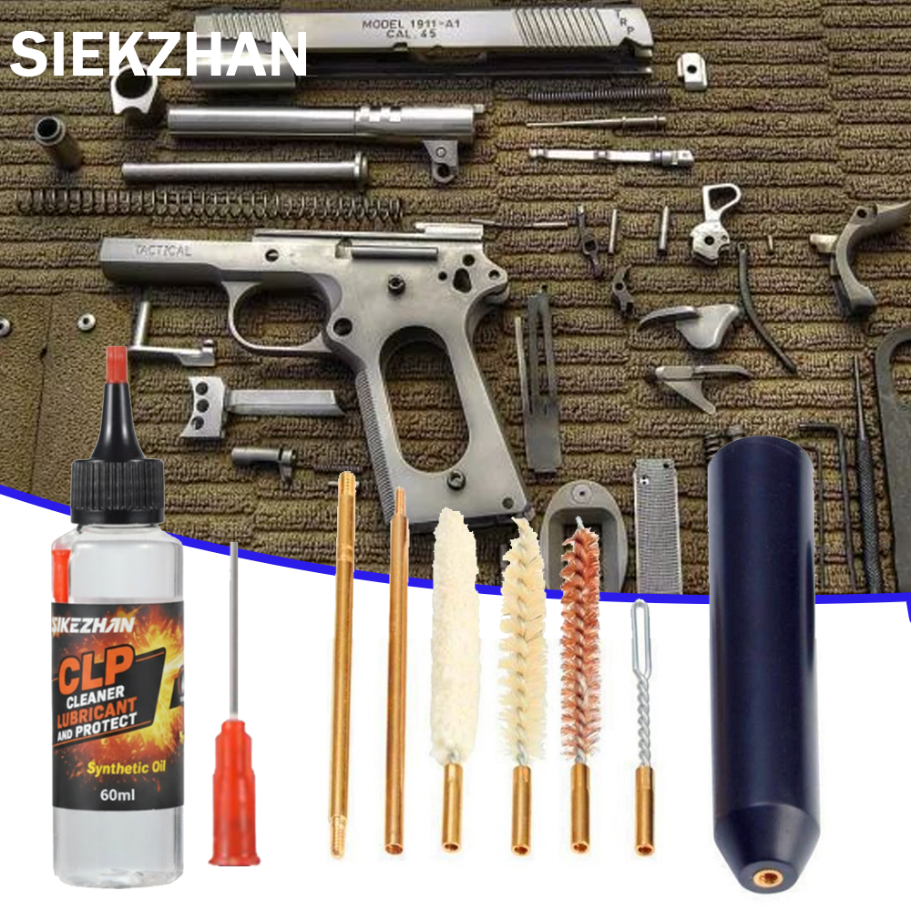 8Pcs/Set Hand Gun Rod Brush Po - مراجعة Gun Cleaning Rod وسعره