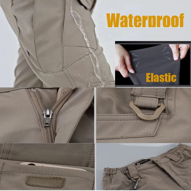 Men's Elastic Hiking Trekking  - مراجعة Outdoor Hunting Pants Women وسعره