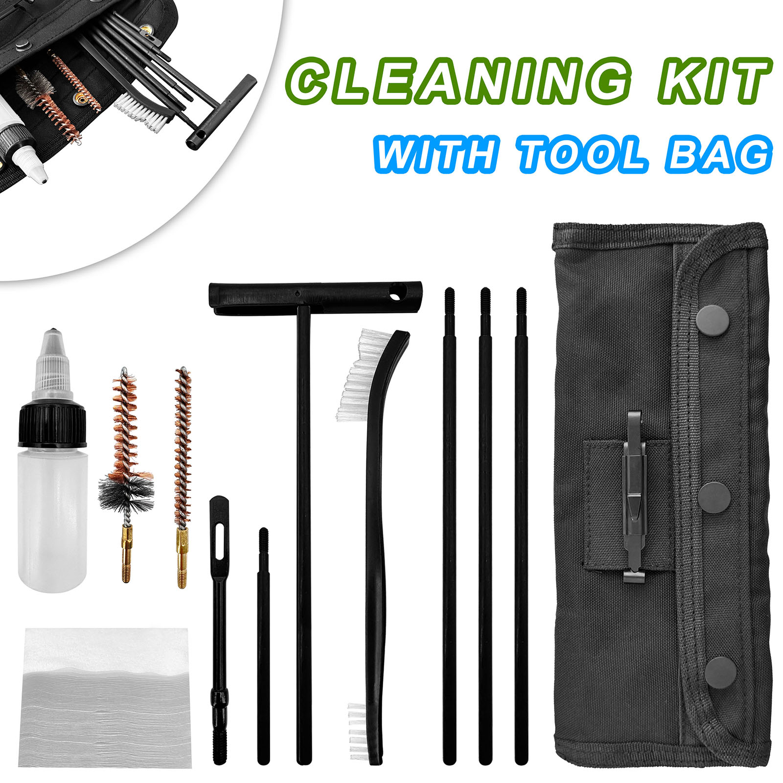 Gun Cleaning Kit with Nylon Br - مراجعة Gun Cleaning Rod وسعره