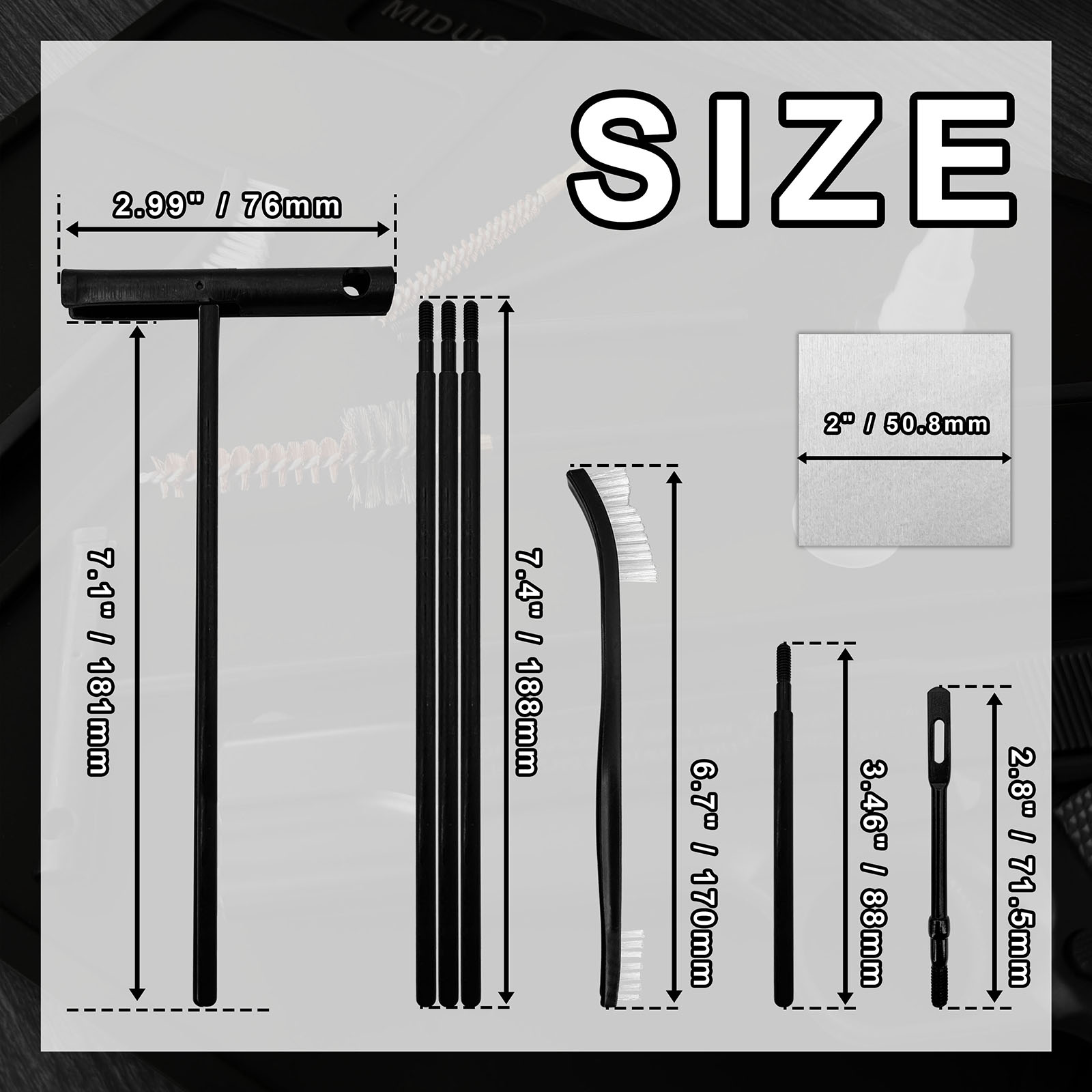 Gun Cleaning Kit with Nylon Br - مراجعة Gun Cleaning Rod وسعره