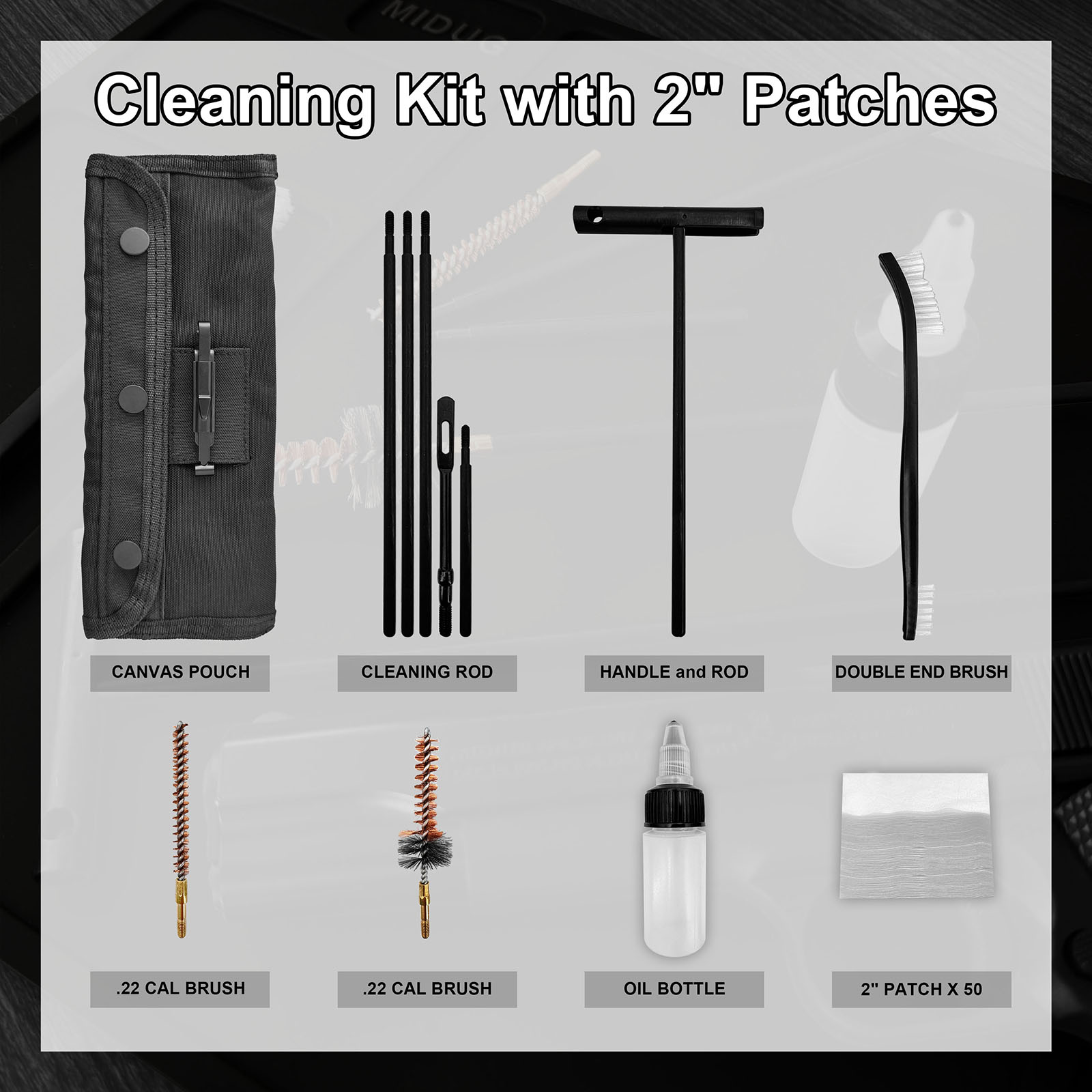 Gun Cleaning Kit with Nylon Br - مراجعة Gun Cleaning Rod وسعره