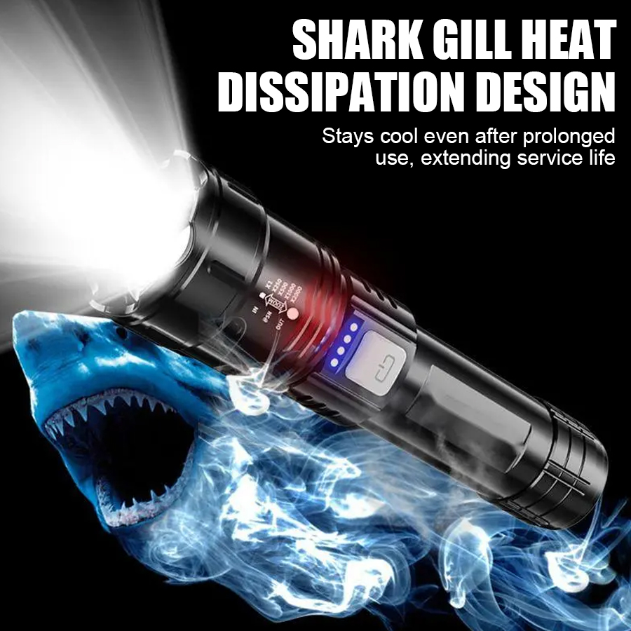 High Power P50 LED Flashlight  - مراجعة Tactical Flashlight Rechargeable وسعره