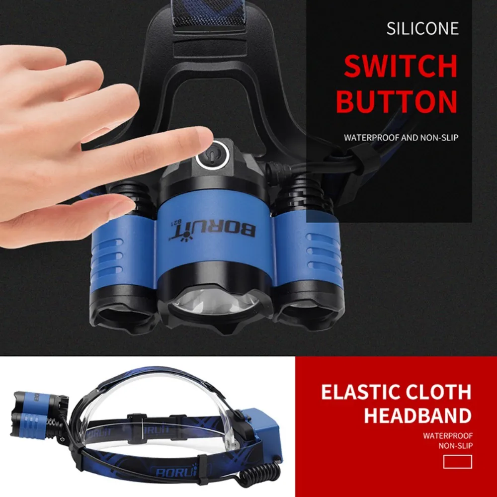 BORUiT B21 3000LM LED Headlamp - مراجعة Outdoor Hunting Bike وسعره