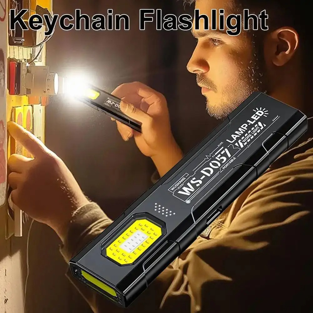 Powerful Mini COB Keychain Fla - مراجعة Tactical Flashlight Rechargeable وسعره