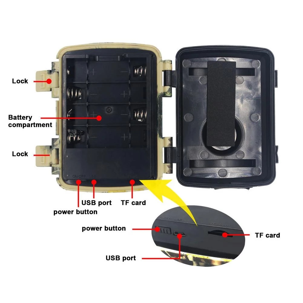 Mini Trail Hunting Camera PIR  - مراجعة Trail Camera Infrared وسعره