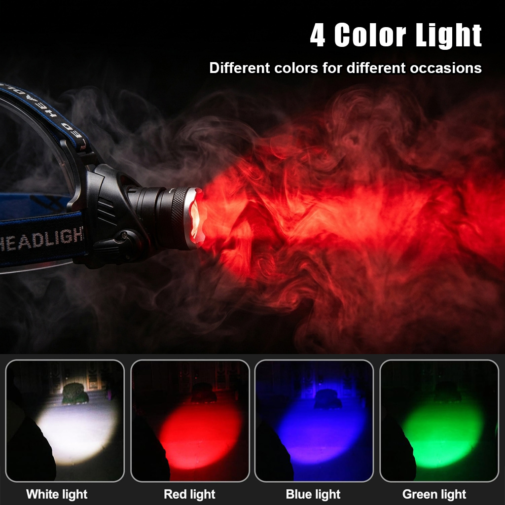 4in1 LED Headlamp Flashlights  - مراجعة Headlamp Tactical Bright وسعره