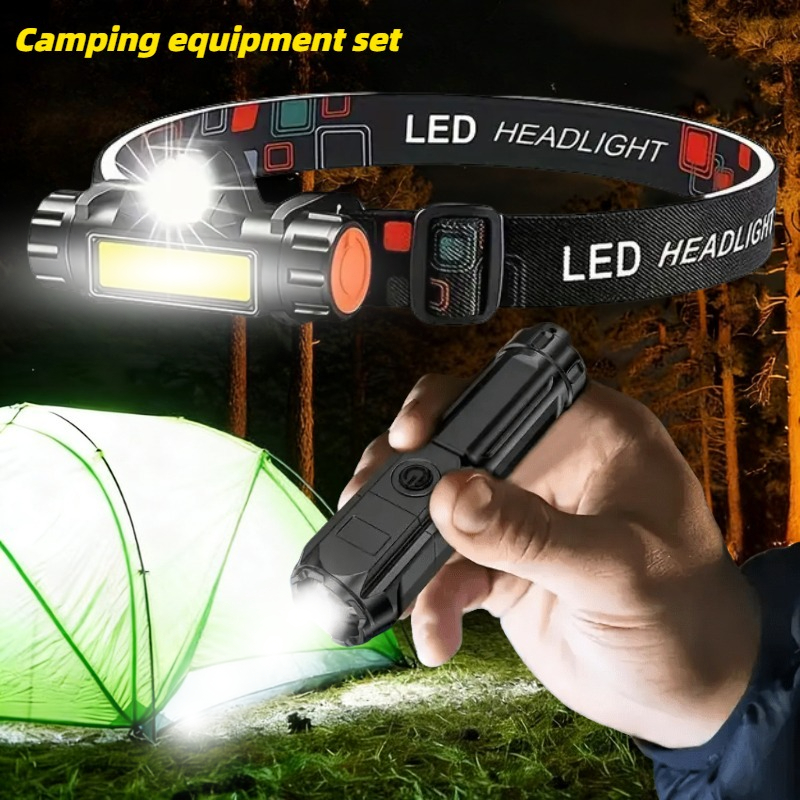 Super Bright Flashlight USB Re - مراجعة Headlamp Tactical Bright وسعره
