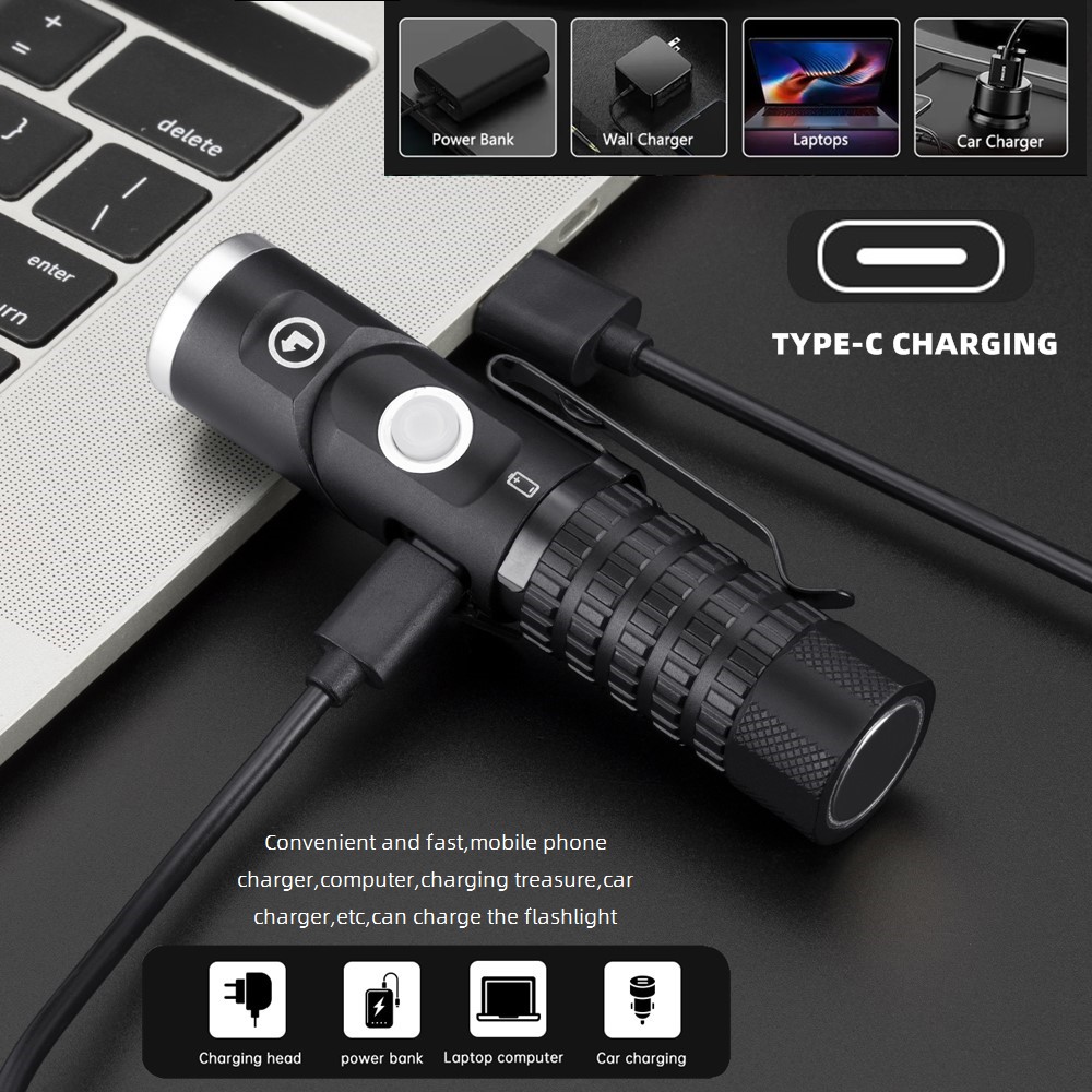 Magnetic Led Flashlight 90°Twi - مراجعة Headlamp Tactical Bright وسعره