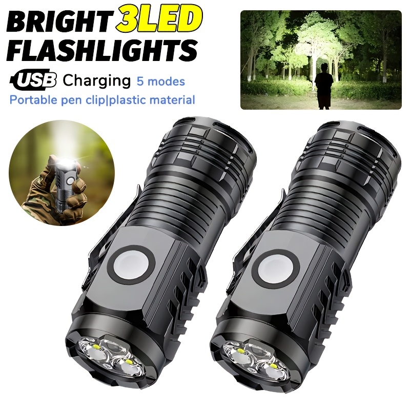 Portable Mini LED Handheld Fla - مراجعة Tactical Flashlight Rechargeable وسعره