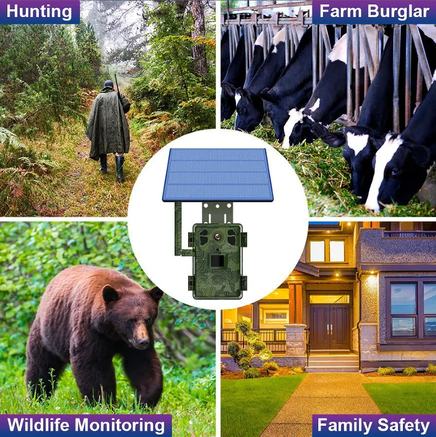 4G LTE Wildlife Solar Hunting  - مراجعة Trail Camera Infrared وسعره
