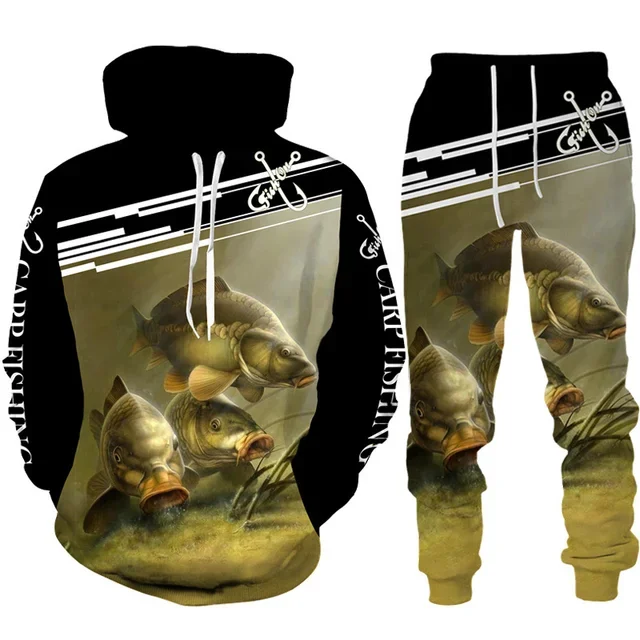 Novelty 3D Fish Printed Men Wo - مراجعة Outdoor Hunting Pants Women وسعره