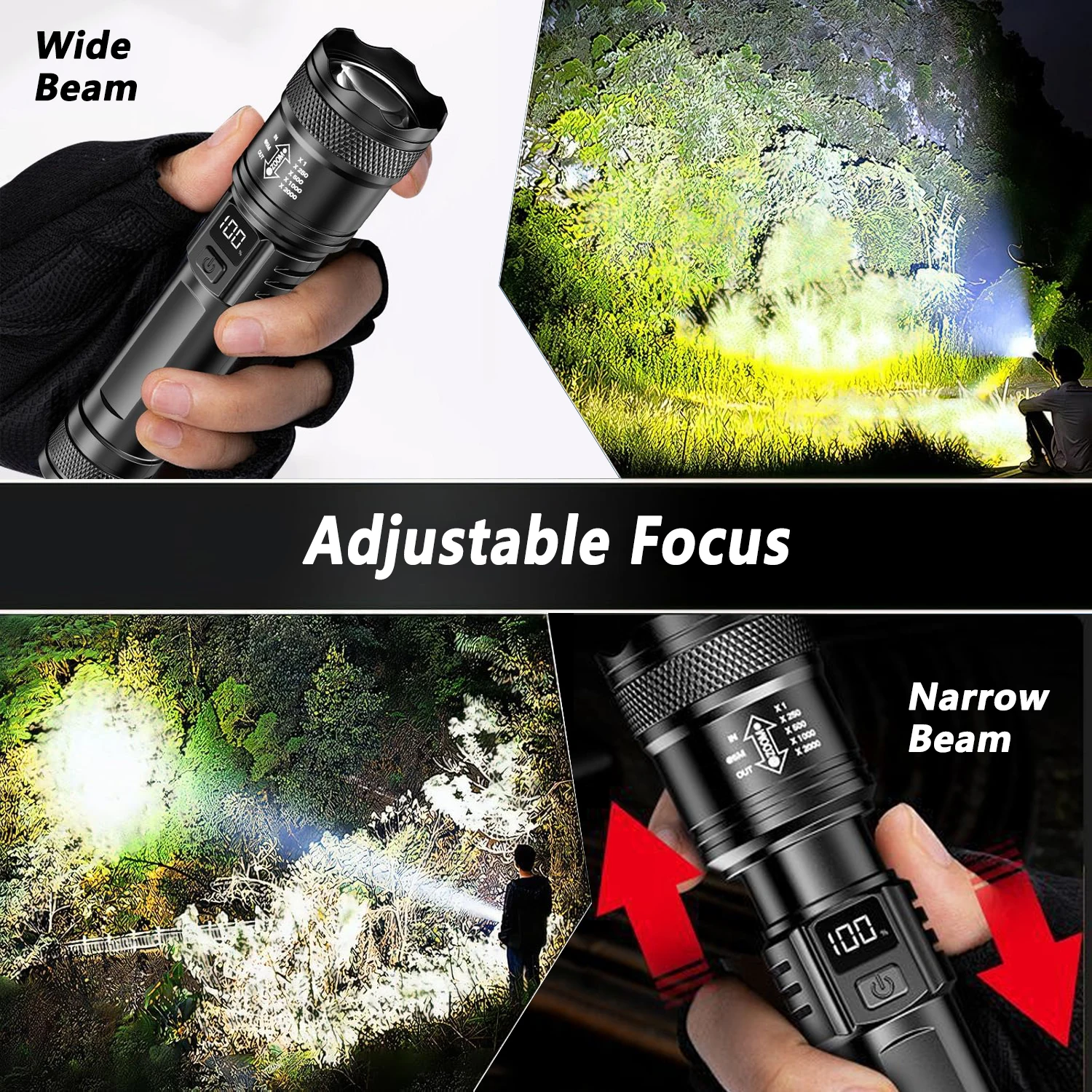 Ultra Bright LED Flashlight 20 - مراجعة Tactical Flashlight Rechargeable وسعره