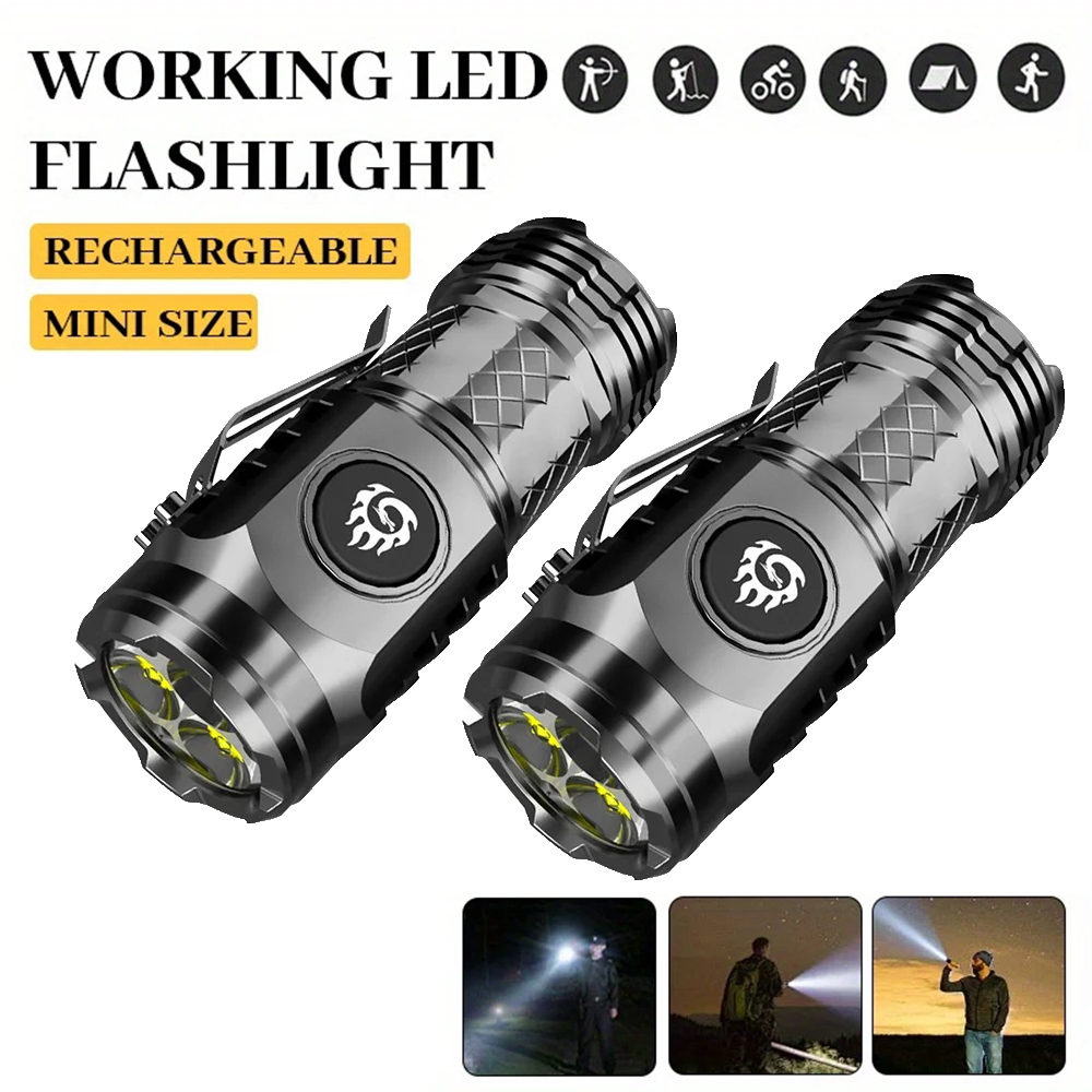 High Strong Power LED Flashlig - مراجعة Tactical Flashlight Rechargeable وسعره