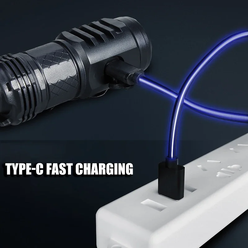 High Strong Power LED Flashlig - مراجعة Tactical Flashlight Rechargeable وسعره