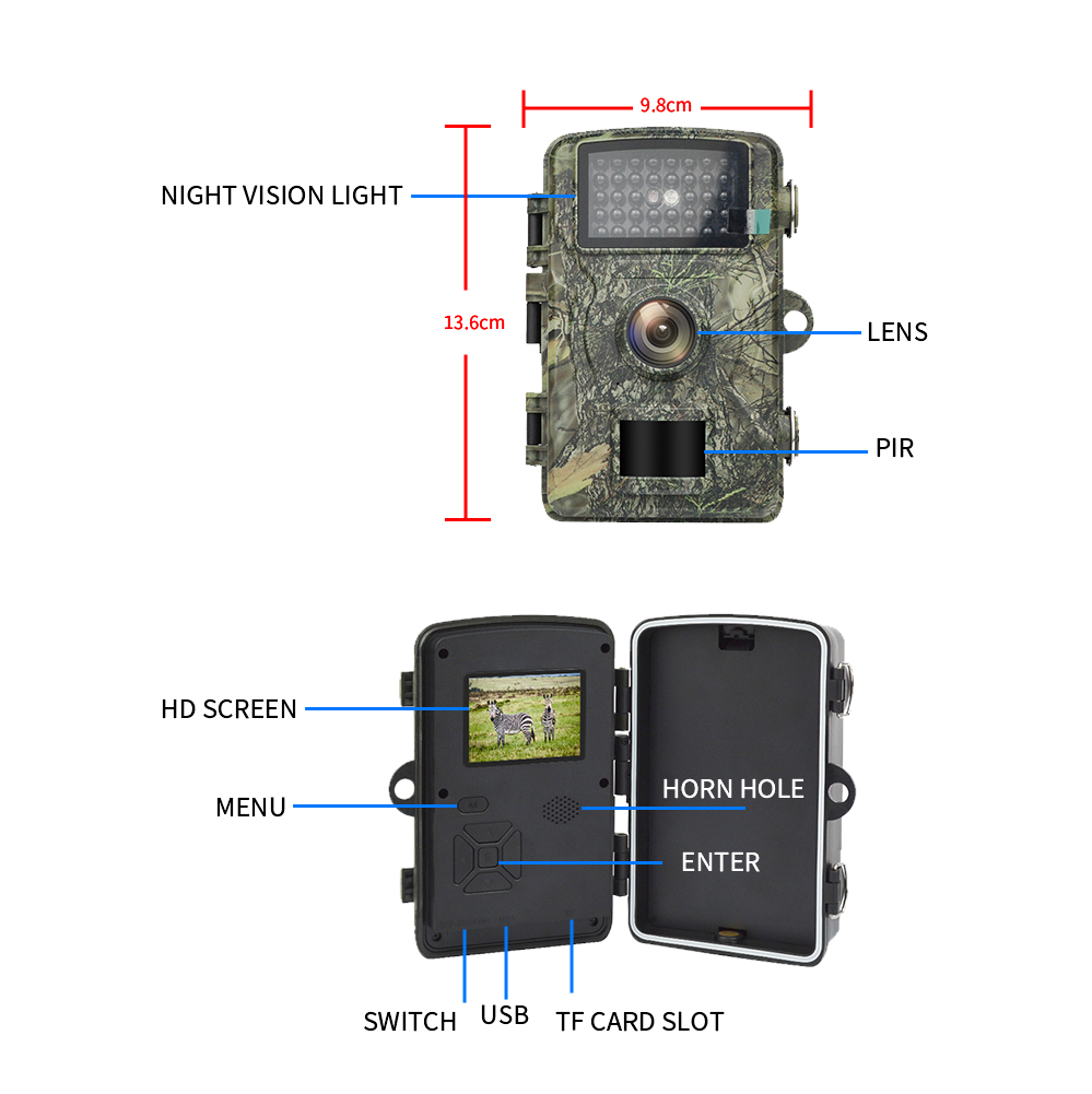 HD Wildlife Trail  Camera PIR  - مراجعة Trail Camera Infrared وسعره