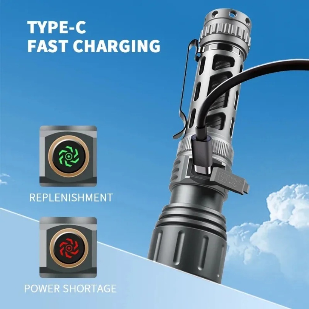 Super Bright Flashlight Portab - مراجعة Tactical Flashlight Rechargeable وسعره