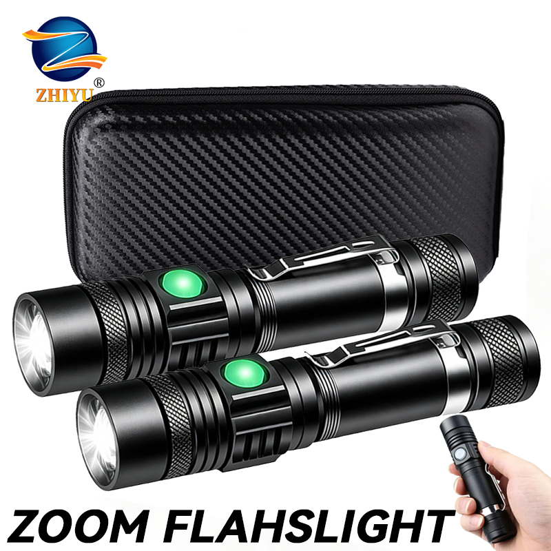 T6 LED Rechargeable Flashlight - مراجعة Outdoor Hunting Bike وسعره