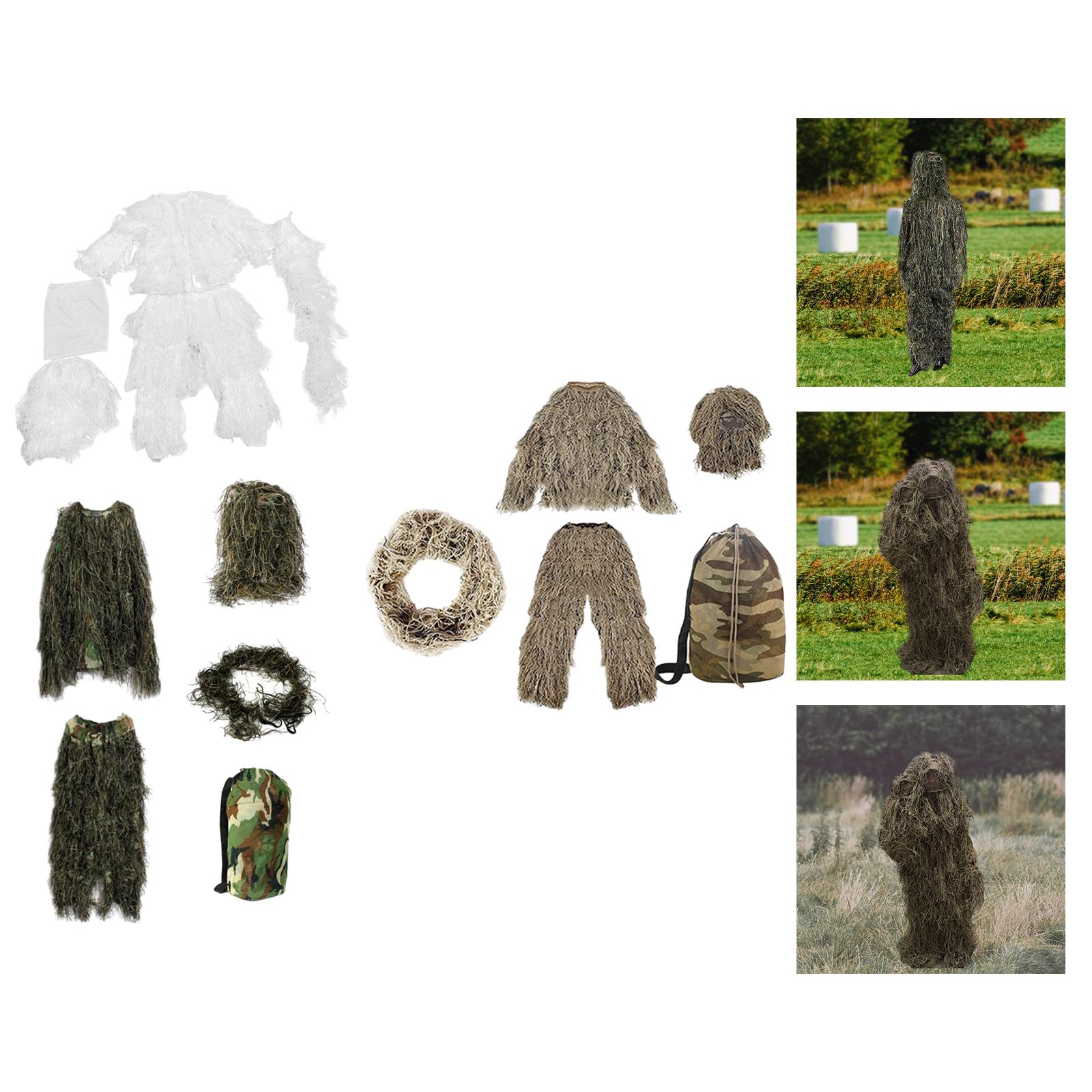 Kids Ghillie Suit Apparel Fanc - مراجعة Outdoor Hunting Outfit وسعره