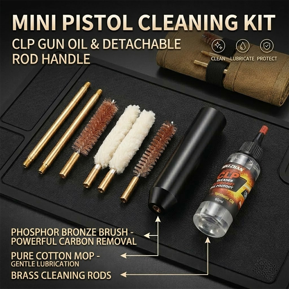 9mm .38 .357 Cal Pistol Cleani - مراجعة Gun Cleaning Rod وسعره