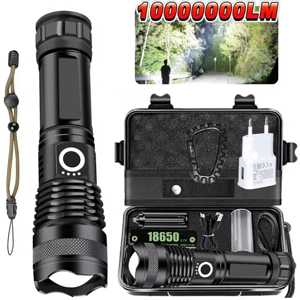 High Power LED Flashlight Rech - مراجعة Tactical Flashlight Rechargeable وسعره
