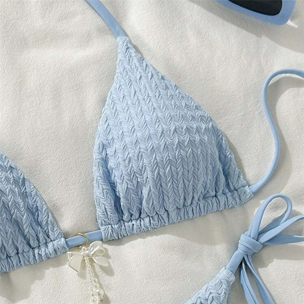 Sky Blue Bead Bow Swimwear Hal - مراجعة Bow Stringer Tool وسعره