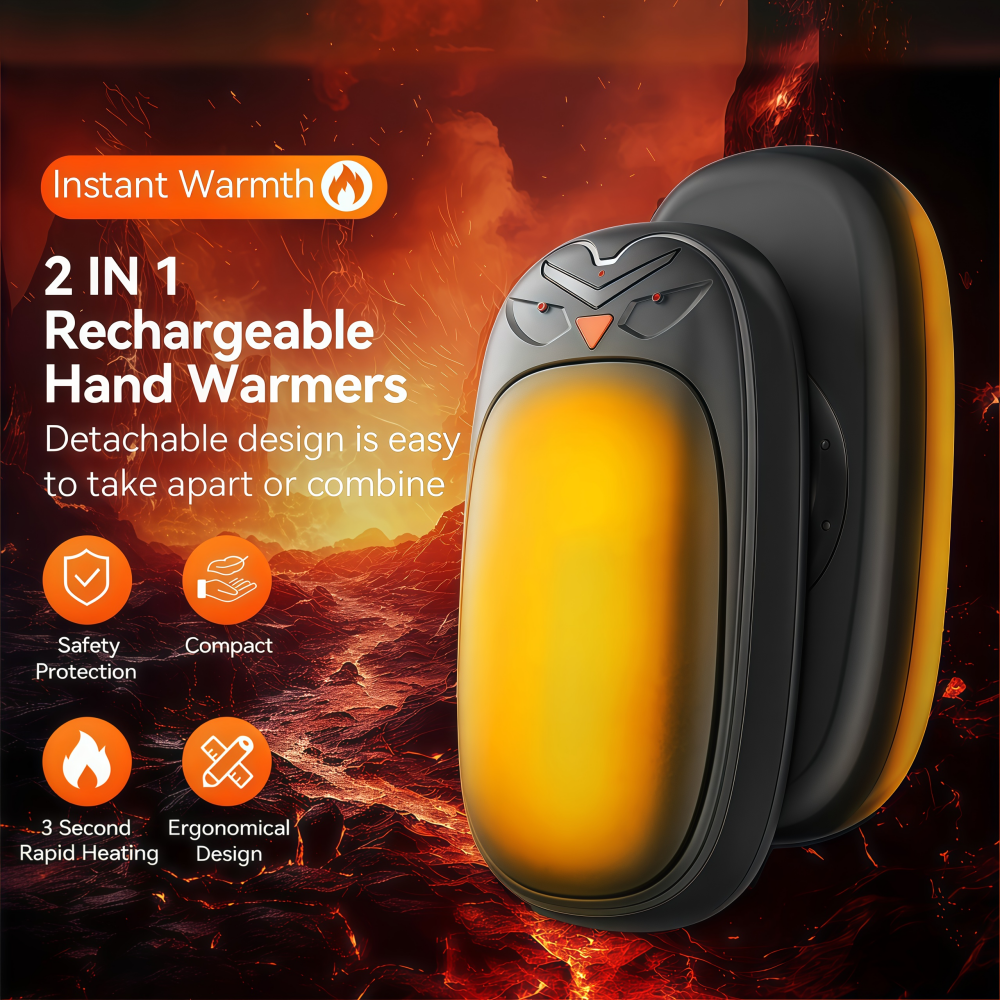 Hand Warmers 2000mAh*2 Recharg - مراجعة Outdoor Hunting Heater وسعره